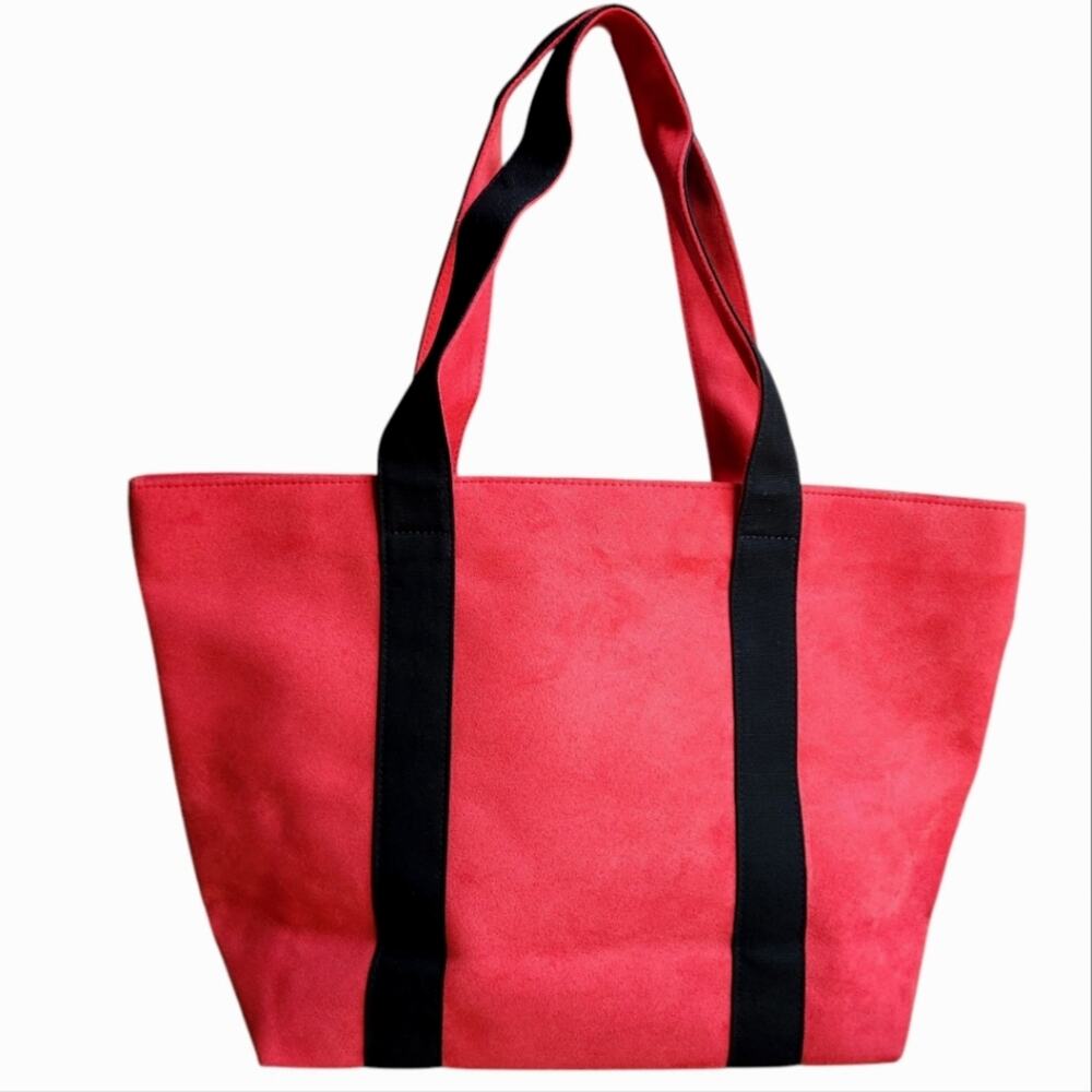 KORS Michael Kors red tote bag black straps